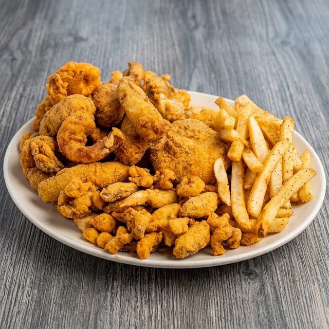 Voleo's Bigboy Seafood Platter.