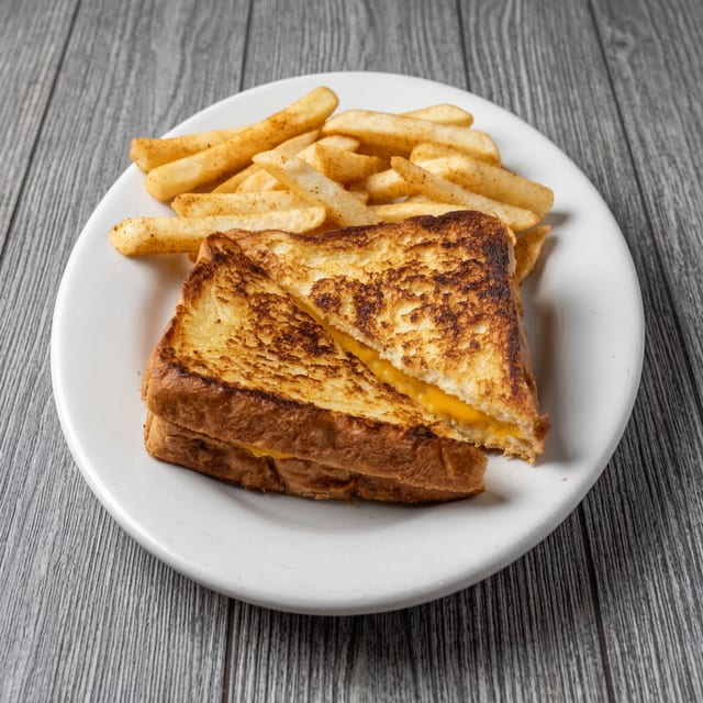 Kids Grilled Cheese with Fries.
