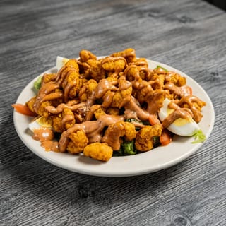 Fried Shrimp Remoulade Salad
