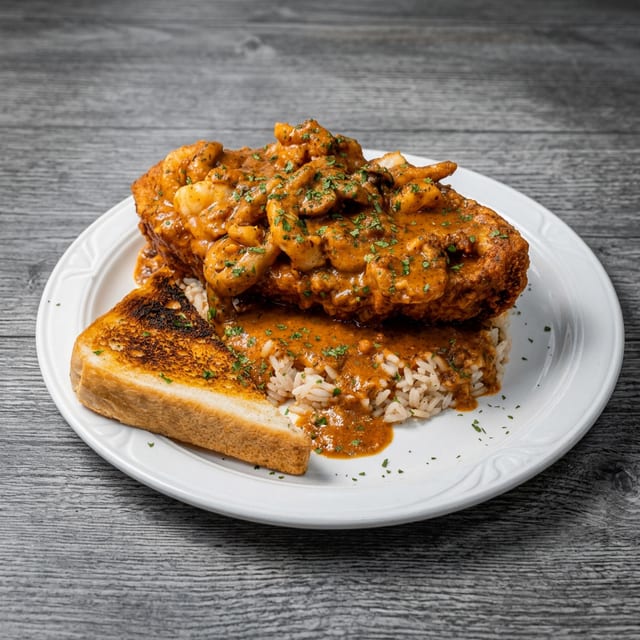 Eggplant Shrimp Creole.