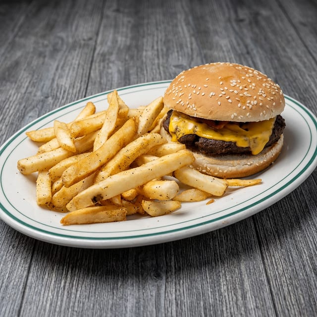 Kids Hamburger with Fries.